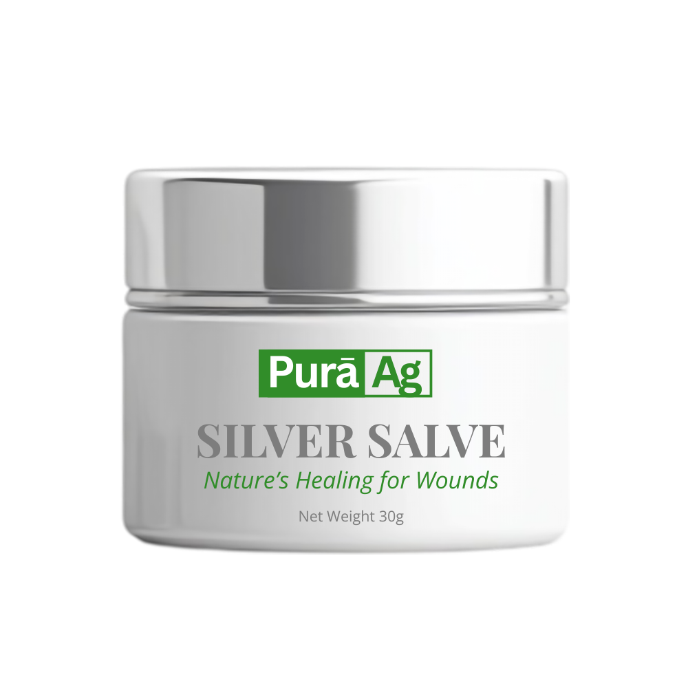 pura ag silver salve – natural antibacterial skin ointment with microsilver