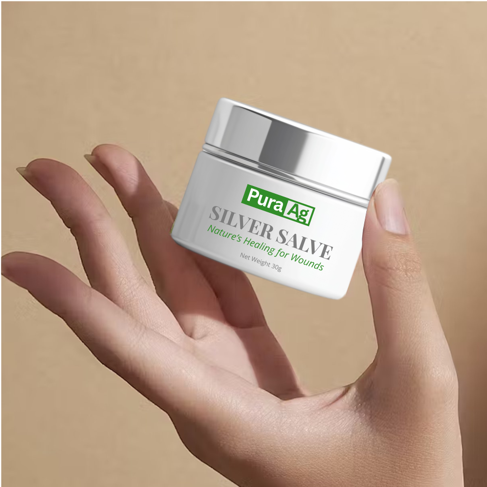 pura ag silver salve – natural antibacterial skin ointment with microsilver