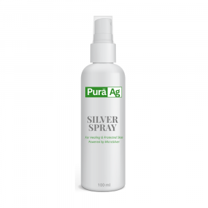 pura ag silver spray – natural antibacterial & skin healing mist