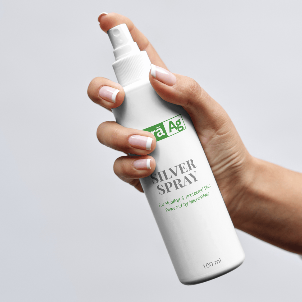 pura ag silver spray – natural antibacterial & skin healing mist